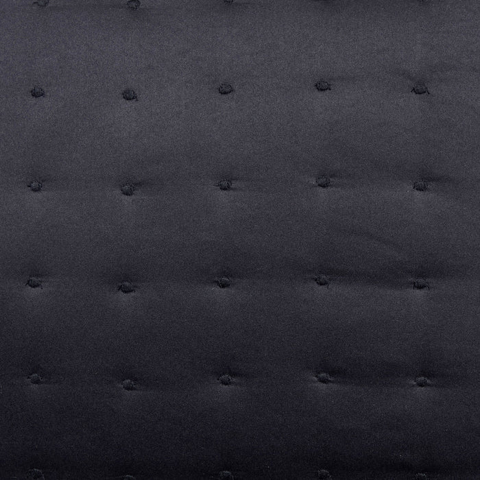 Vienna Quilted Cushion Cover - Black - DUSK