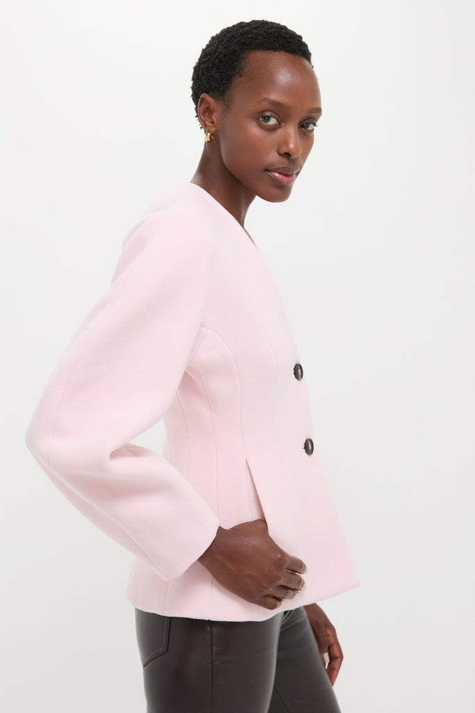 Ballerina Peacoat Wool Fitted Blazer