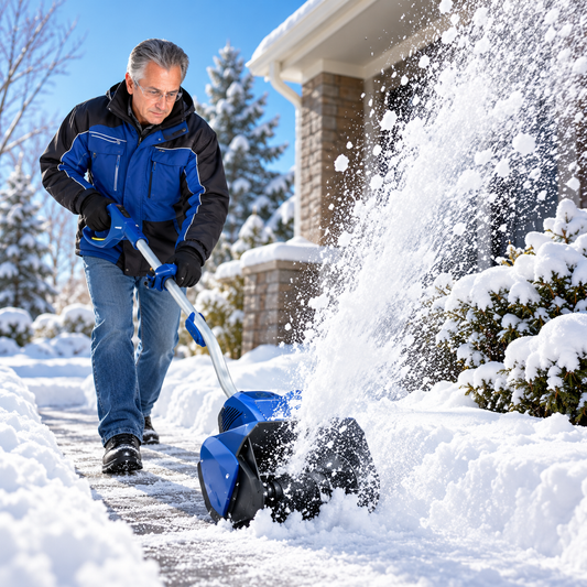 24V Cordless Electric Snow Shovel – Lightweight Snow Clearing Tool with Battery & Charger