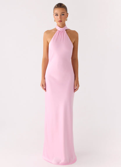 Keena Scarf Maxi Dress - Pink
