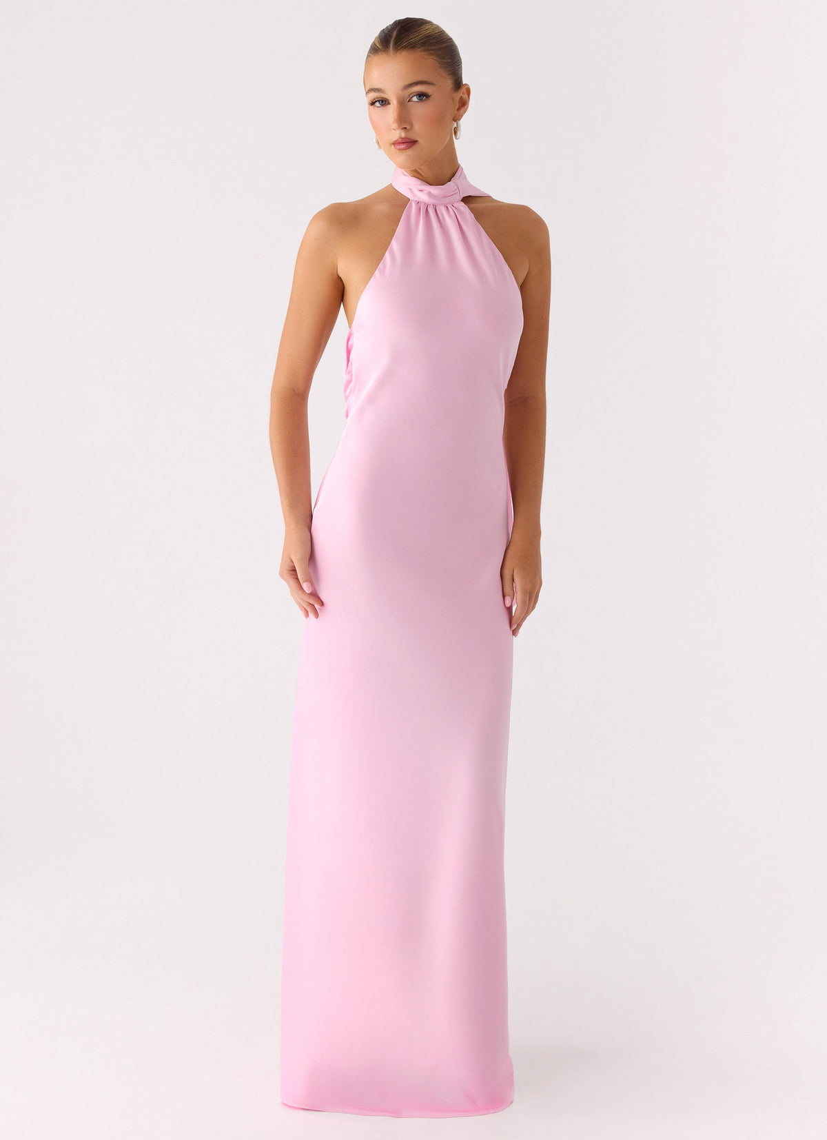 Keena Scarf Maxi Dress - Pink