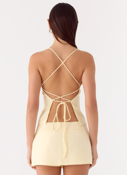 Leray Top - Lemon Yellow