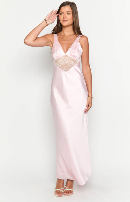 Nolan Light Pink Maxi Dress