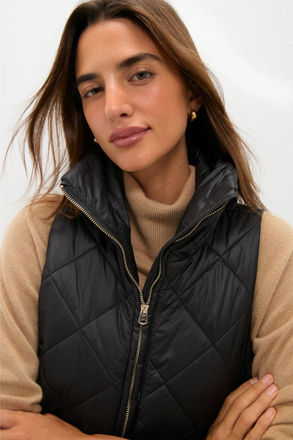 Black Jackson Quilted Vest