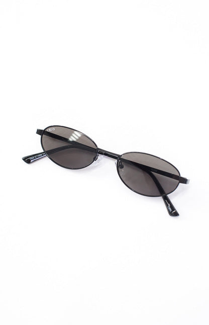 Otra Eyewear Rosie Black Oval Sunglasses