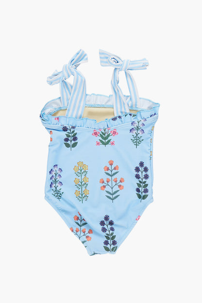 Blue Belle Field Floral Hero Suit