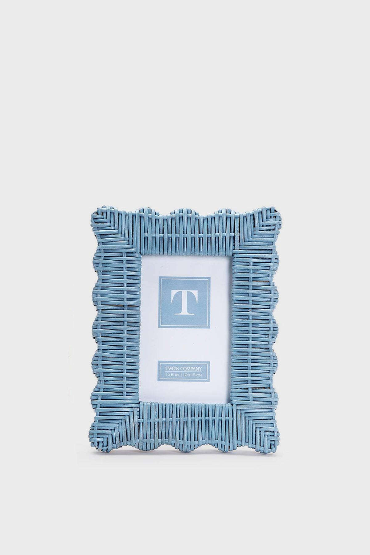 4x6 Blue Wicker Weave Frame