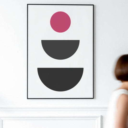 Mid Century Modern Wall Art Print Abstract, Modern Wall Art | Pippa +June