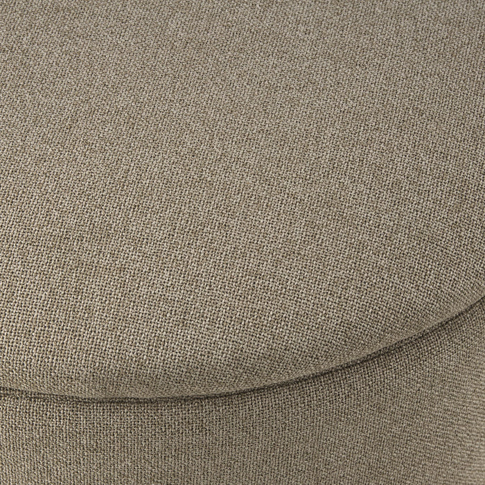 Adelaide Gold Base Storage Stool - Oatmeal - DUSK