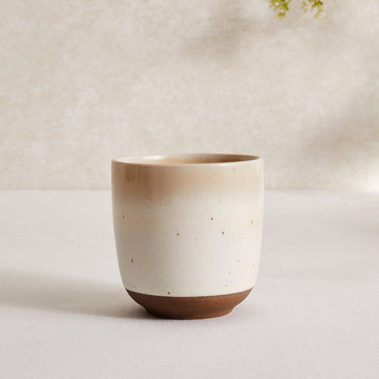 Alfredo Speckled Stoneware Set of Handleless Coffee Mugs - DUSK