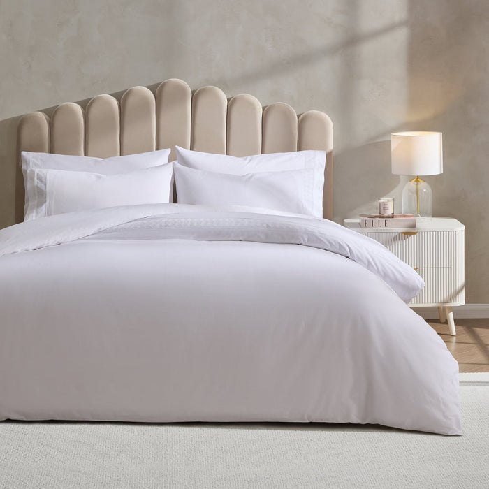 Alma 300 Thread Count Duvet Cover - Sateen - Off White - DUSK