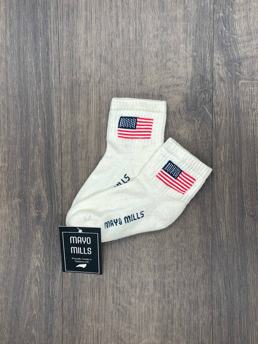 American Flag: Natural Cotton / XS Mayo Mills