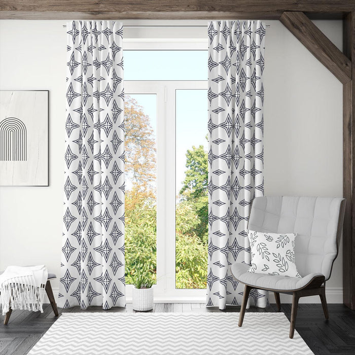 Art Deco Blackout Curtain Panel, Bedroom Curtains, Window Panels, Window Coverings | Pippa + June