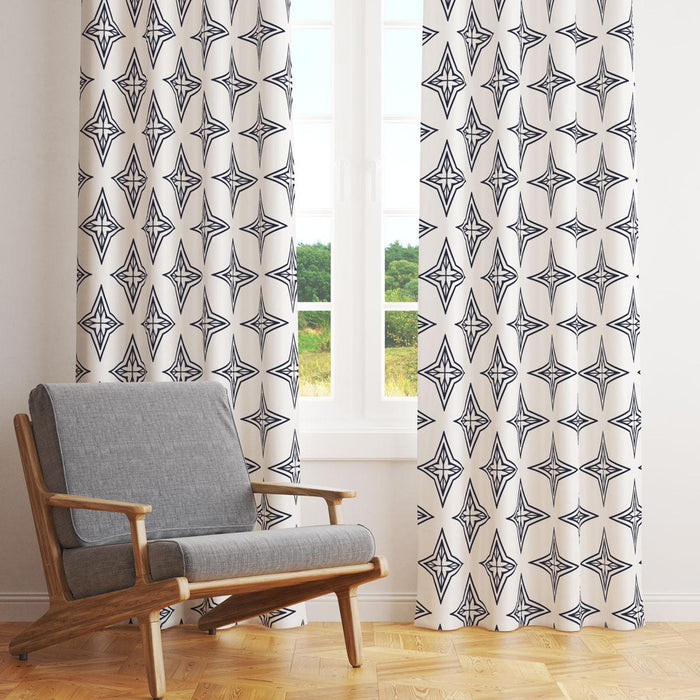 Art Deco Blackout Curtain Panel, Bedroom Curtains, Window Panels, Window Coverings | Pippa + June