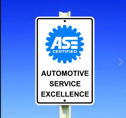 Automotive Service Excellence Sign ASE Sign