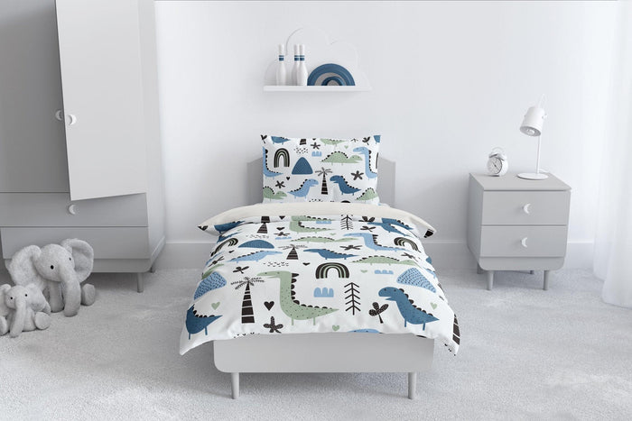 Kids Bedding Set, Nursery Bedding Set Boy Twin, Kids Bedding Dinosaur