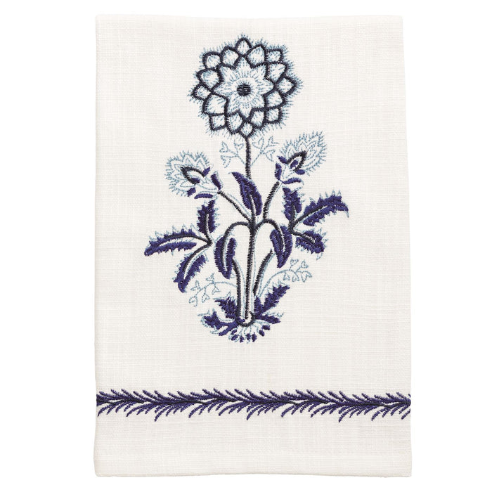 Blue Single Flower Towel