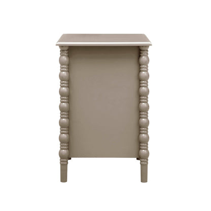 Bonnie 2 Drawer Bedside Table - Taupe - DUSK
