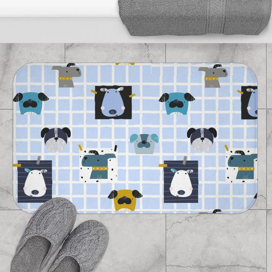 Boys Bath Mat Animals Doggies, Boys Bathroom Decor and Accessories | Pippa + June