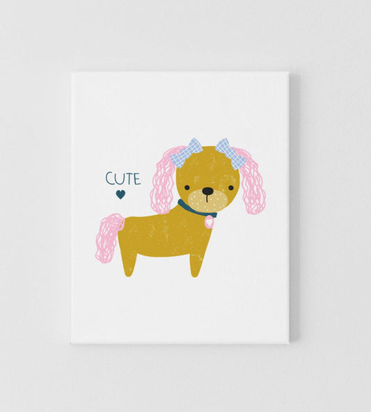Kids Wall Art Dpggy, Nursery Decor, Nursery Wall Art, Kids Wall Decor, Girls Decor, Girls Wall Art, Baby Wall Décor, Made in USA | Pippa + June