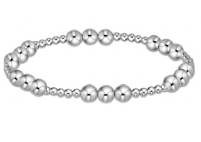 E Newton Classic Joy Pattern-Gold & Sterling e. newton Designs Bracelets 6 mm / Sterling Silver