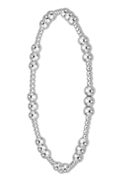 E Newton Classic Joy Pattern-Gold & Sterling e. newton Designs Bracelets 4 mm / Sterling Silver