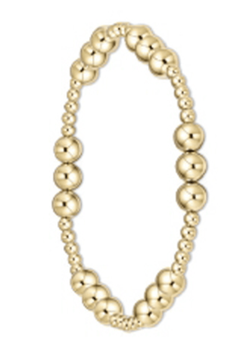 E Newton Classic Joy Pattern-Gold & Sterling e. newton Designs Bracelets 6 mm / Gold