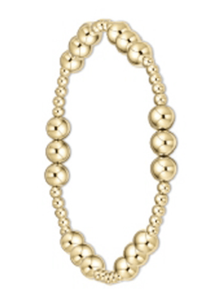 E Newton Classic Joy Pattern-Gold & Sterling e. newton Designs Bracelets 6 mm / Gold