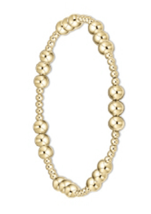 E Newton Classic Joy Pattern-Gold & Sterling e. newton Designs Bracelets 5 mm / Gold