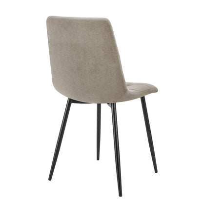 Eden Set of 2 Dining Chairs - Stone - DUSK