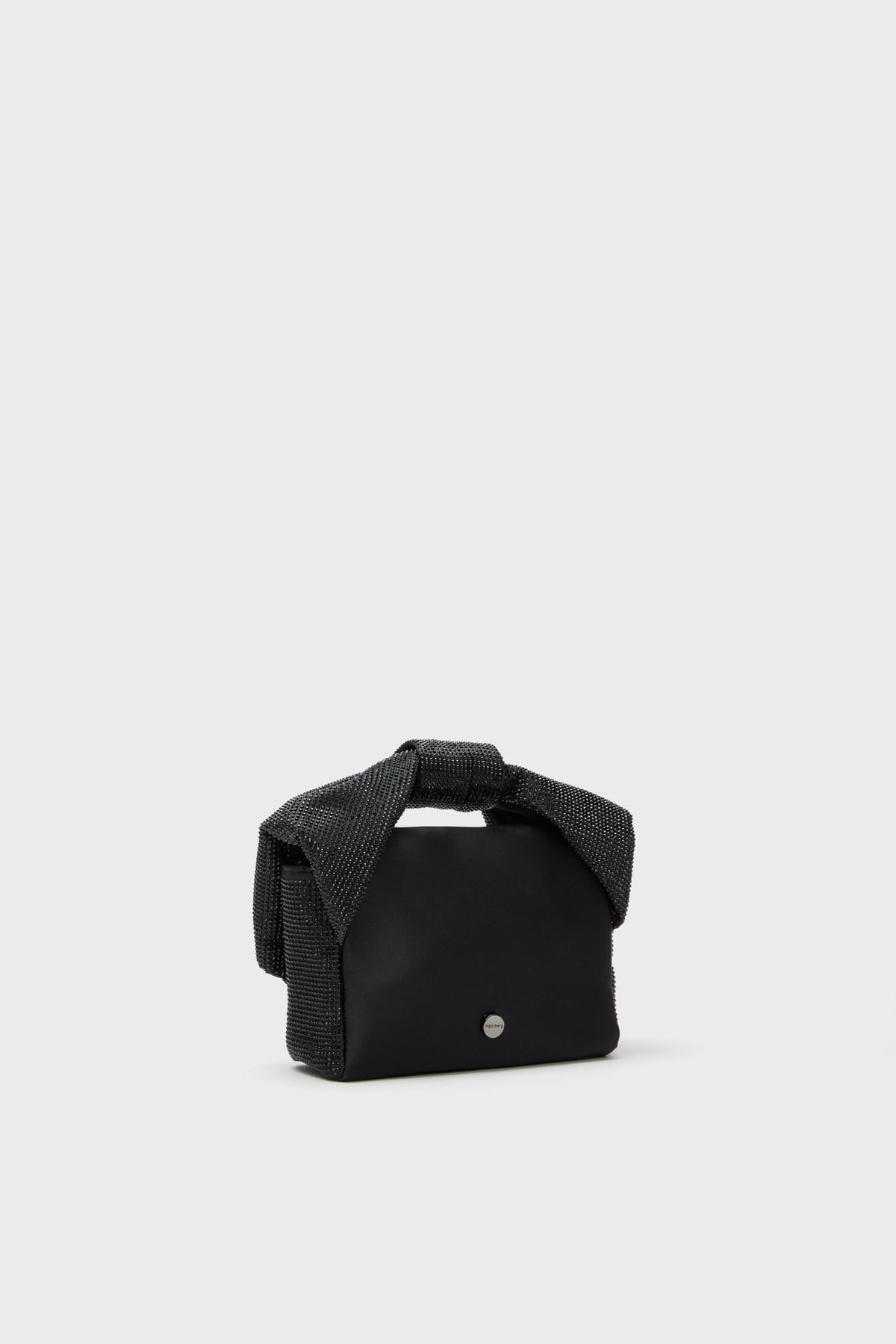 Black Alinta Hotfix Top Handle Bag