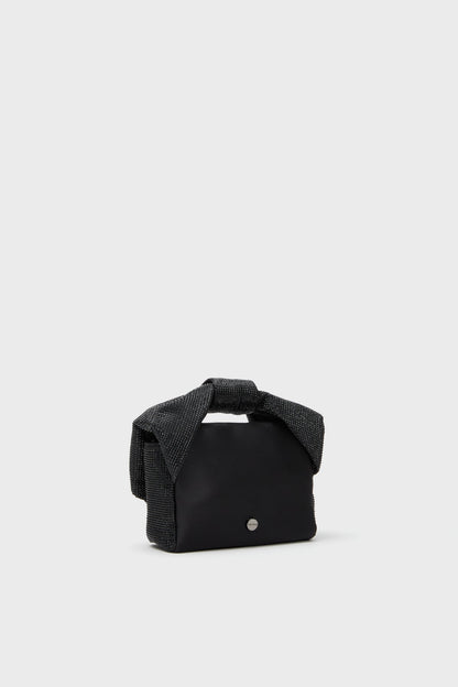 Black Alinta Hotfix Top Handle Bag