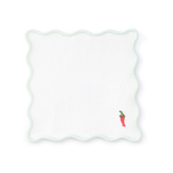 Food Embroidered Pack of 4 Coasters - Multi - DUSK