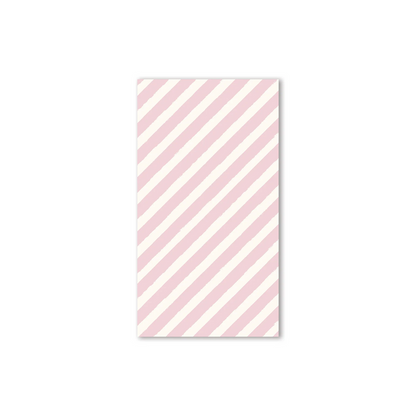GBD1039 - GINGERBREAD PINK STRIPE PAPER DINNER NAPKIN