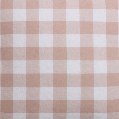 Gingham Square Frill Edge Sofa Cushion Cover - Blush Pink - DUSK