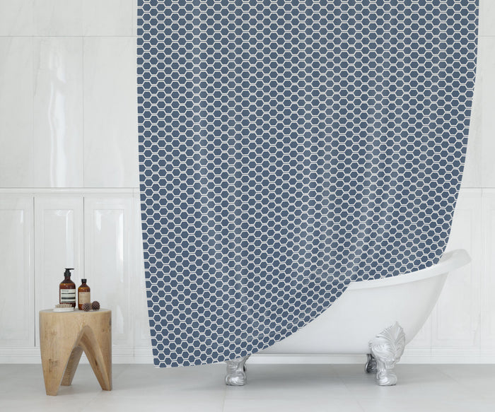Shower Curtain Honeycomb, Bathroom Decor & Accessories, Bath Curtain | Pippa + June