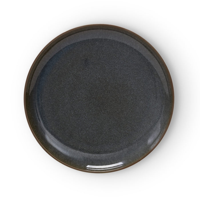 Juniper Reactive Glaze Set of 4 Dinner Plates - Grey/Blue - DUSK