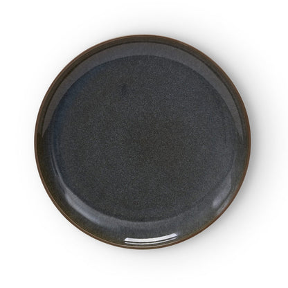 Juniper Reactive Glaze Set of 4 Dinner Plates - Grey/Blue - DUSK