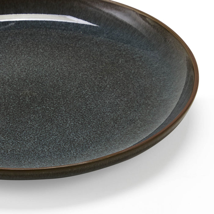 Juniper Reactive Glaze Set of 4 Side Plates - Grey/Blue - DUSK