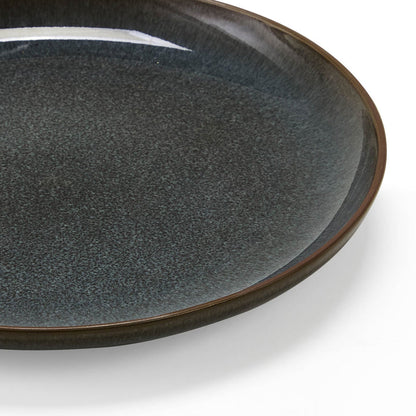 Juniper Reactive Glaze Set of 4 Side Plates - Grey/Blue - DUSK