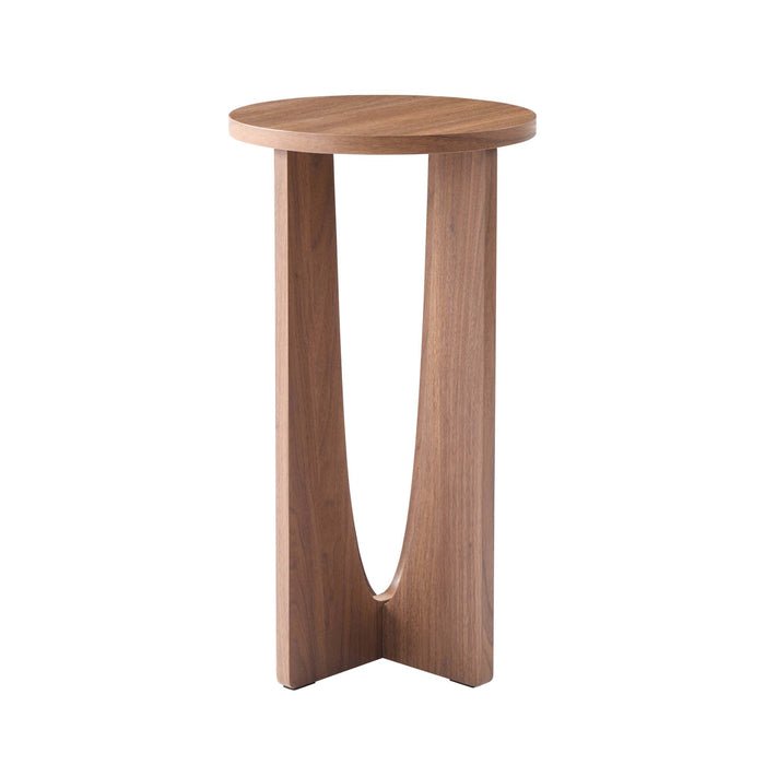 Lana Round Side Table - Medium Wood - DUSK