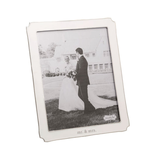 Large Mr. & Mrs. Enamel Frame