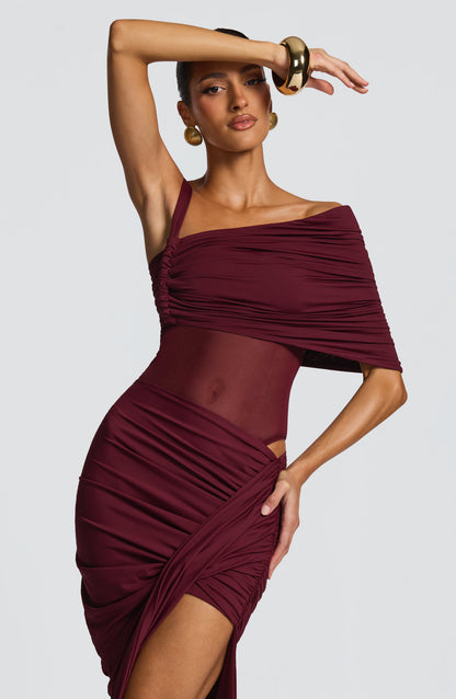 Lisette Bodysuit - Cherry Lacquer