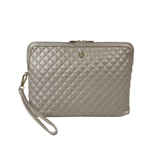 Litt Makeup Case - Pearl Quilted PurseN cosmetic bags
