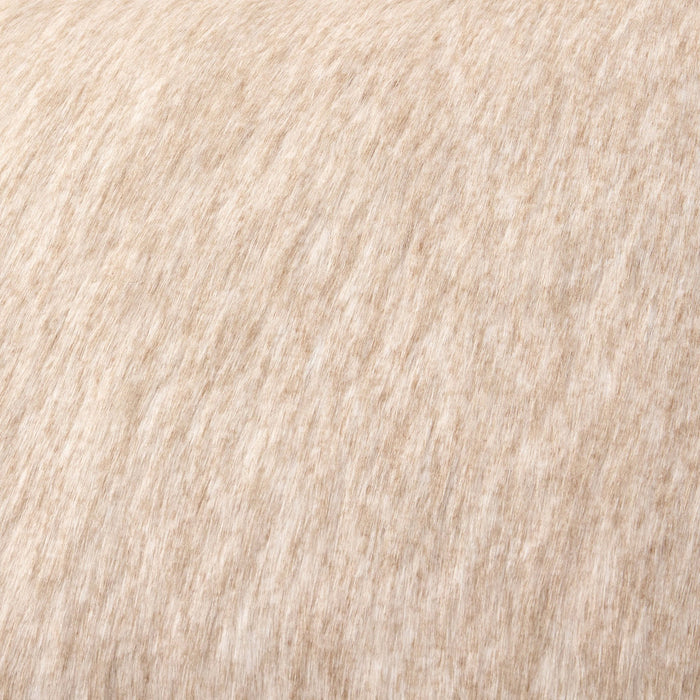 Long Faux Fur Sofa Cushion Cover - Natural - DUSK