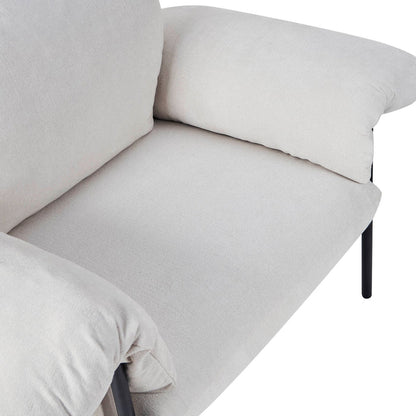 Maeve Slouched Accent Chair - Chenille Ivory - DUSK