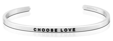 MANTRABAND BRACELET/CUFF Mantraband Cuff Stainless Steel / Choose Love