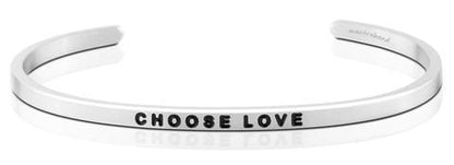 MANTRABAND BRACELET/CUFF Mantraband Cuff Stainless Steel / Choose Love