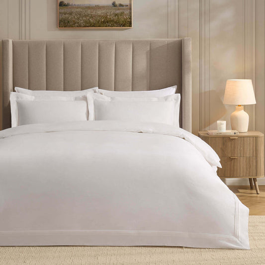 Marlowe 600 Thread Count Duvet Cover - White - DUSK