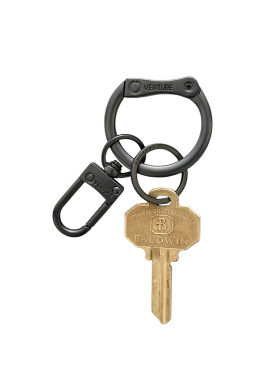 Men's Keychain O Boy Ring Sleek Matte Black by Oventure Oventure Key Ring